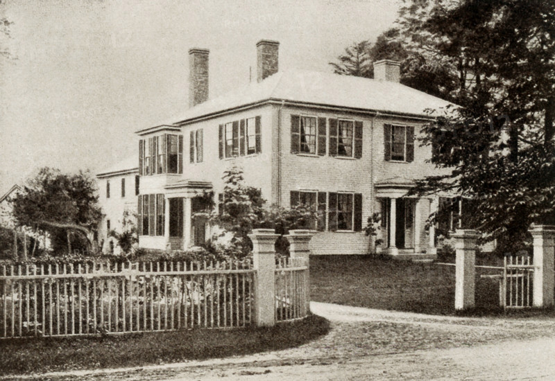 Ralph Waldo Emerson (1803-1882) was an American essayist, lecturer, and poet. He led the Transcendentalist movement in the mid-19th century. Among his best known essays are  'Nature' and 'Self-Reliance.' He was a friend of Henry David Thoereau. Pictured here is his home in Concord, Massachusetts. For two years he lived in a cabin in Concord by what is known today as Walden Pond.