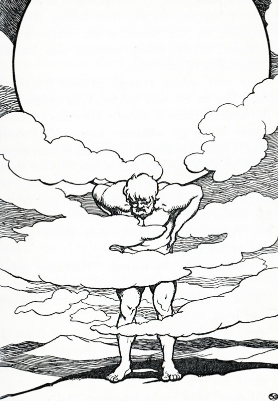 Atlas was the Titan god who bore the sky aloft. Atlas was a leader of the Titans in their war against Zeus and after their defeat he was condemned to carry the heavens upon his shoulders, as seen.