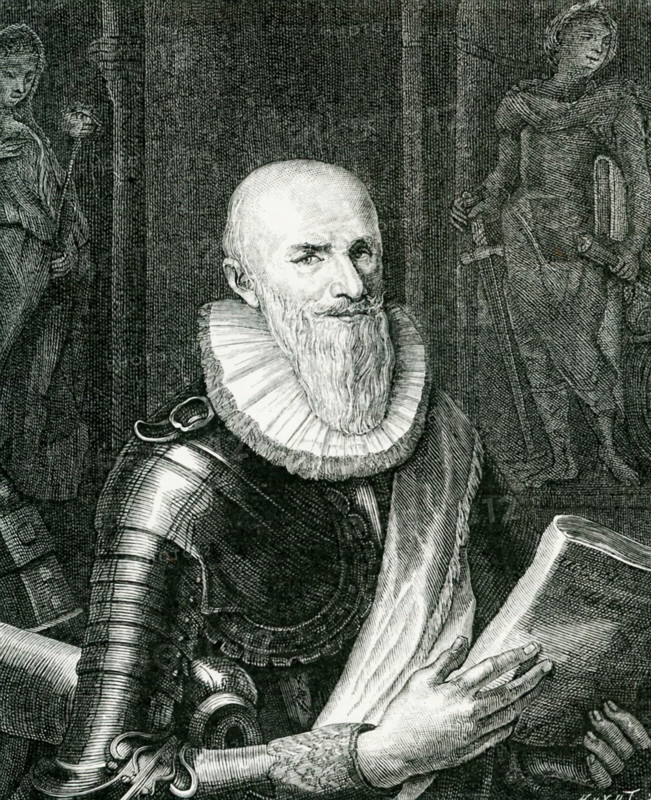 Maximilien de Bethune, duke of Sully,  (1560-1641) was a French noble, soldier, and statesman. He was also a key official and advisor to the French king Henry IV and helped him build a strong centralized government. He served as superintendent of finances and grand master of the artillery of France. The text that accompanied this print, reads: The head, after the portrait of the Flemish painter Pourbus that belonged to the Duke de Sully. It was designed by Gabriel de Saint-Aubin and engraved by Chenu.