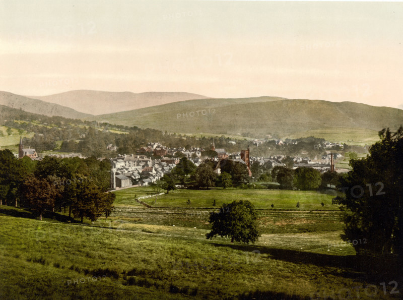 Moffat Is A Town In The Council Area Of Dumfries And Galloway In The South Of Scotland / Moffat From Coates Hill