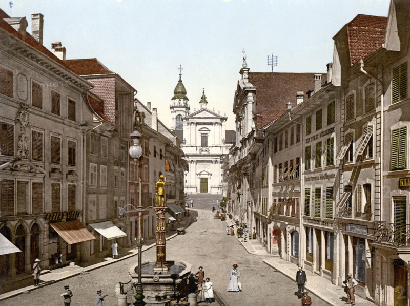The Main Street In Solothurn In Switzerland / Hauptgasse