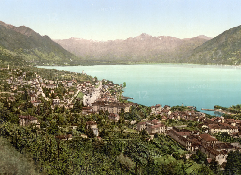View Of The Town Of Locarno In Ticino In Switzerland / Locarno