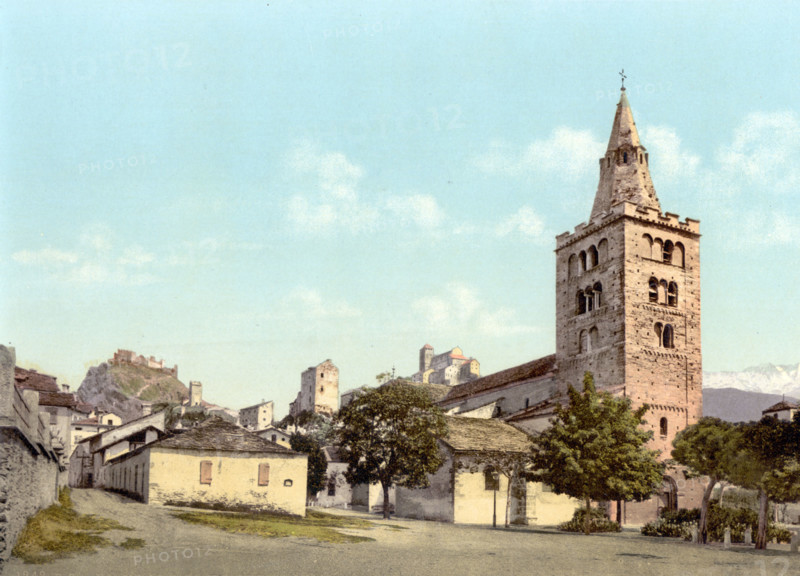 Notre-Dame-Du-Glarier Cathedral In Sion In Valais