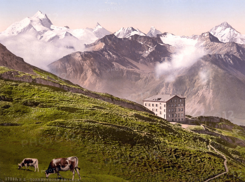 Torrenthorn Is A 2998 M Above Sea Level High Peak In The Western Bernese Alps Above Leukerbad In The Valais In Switzerland / Leukerbad