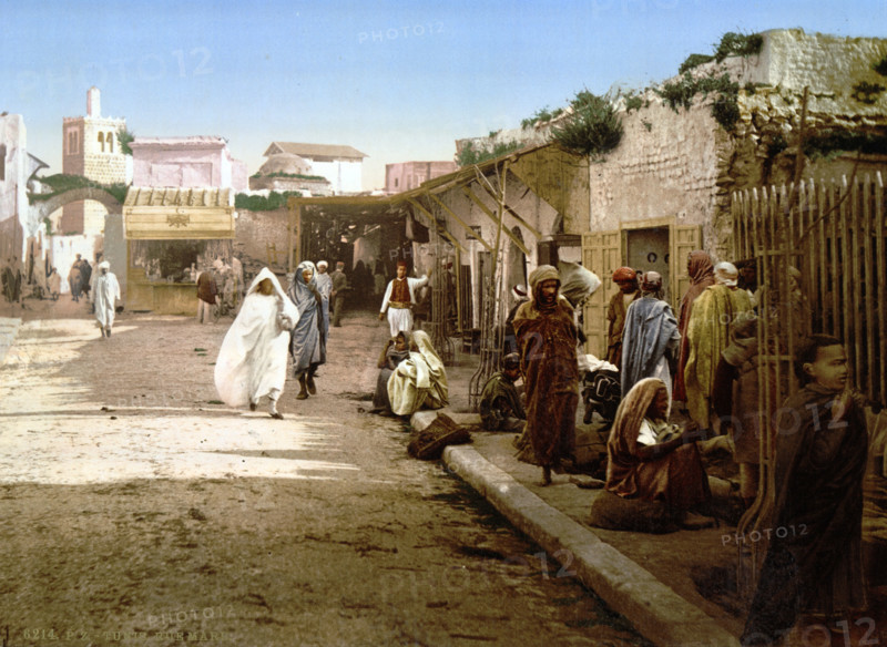 Tunisia, around 1895, Historical, digitally restored reproduction from an original from the 19th century.