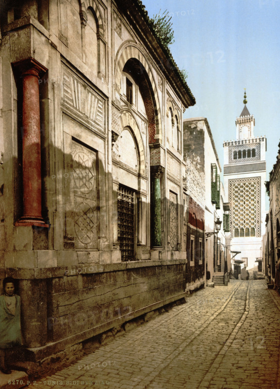 Tunisia, around 1895, Historical, digitally restored reproduction from an original from the 19th century.