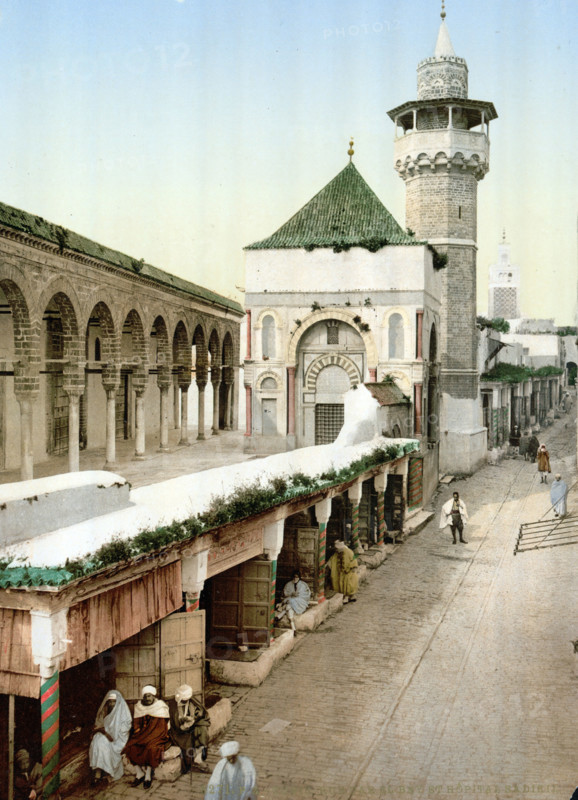 Tunisia, around 1895, Historical, digitally restored reproduction from an original from the 19th century.
