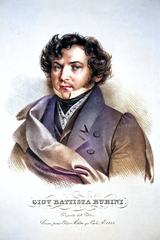 Giovanni Battista Rubini (Born April 27, 1795 In Romano Di Lombardia