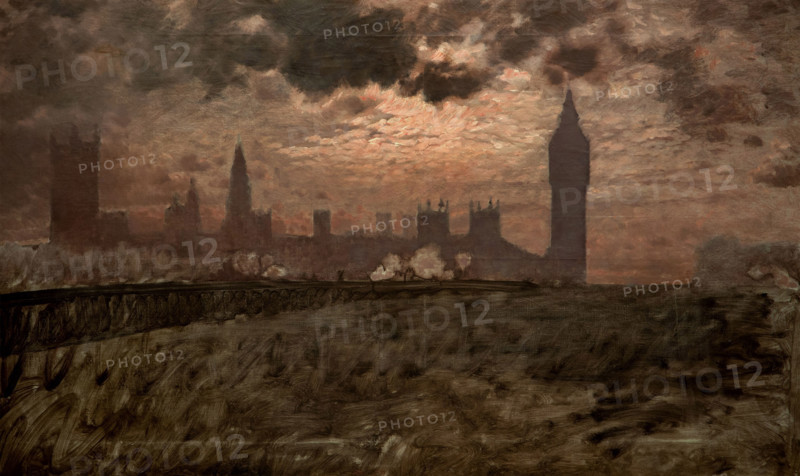Giuseppe De Nittis 1846-1884 “Westminster bridge (studio) 1878, 78 x 132 cm oil on canvas.