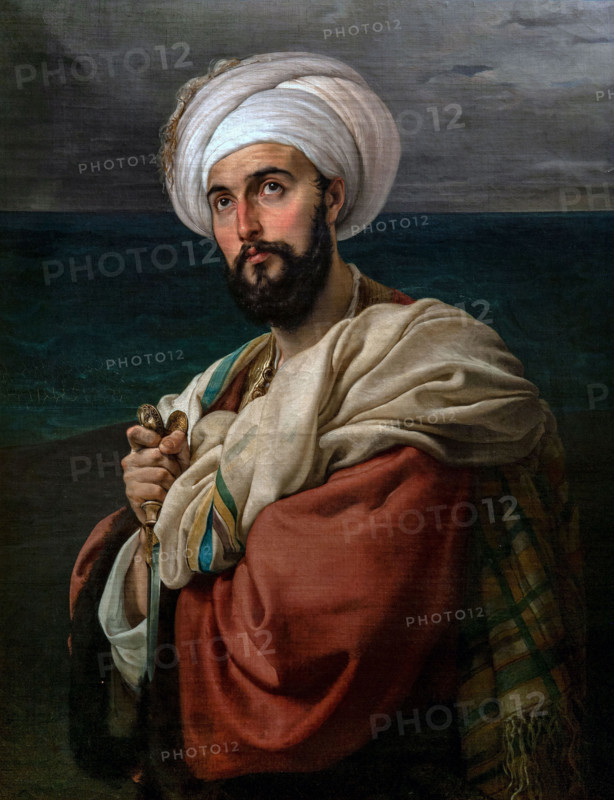 Francesco Hayez 1791-1882 "Portrait of Carlo Prayer in the character of Alp (the Venetian renegade) 1832, 93 x 75 cm oil on canvas.