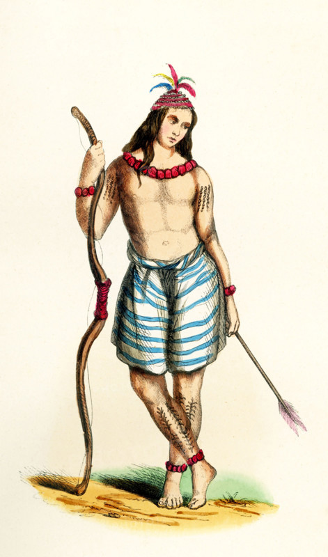 This 1840s illustration shows a man from Formosa, the island of Taiwan as named by Portuguese mariners in 1544. In Portuguese ""formosa"" means ""beautiful."".