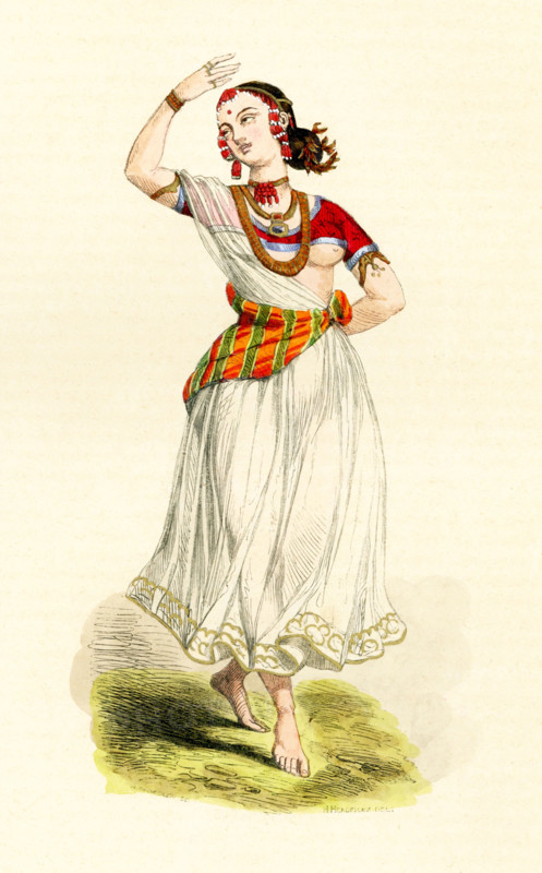 Female Hindu dancer.