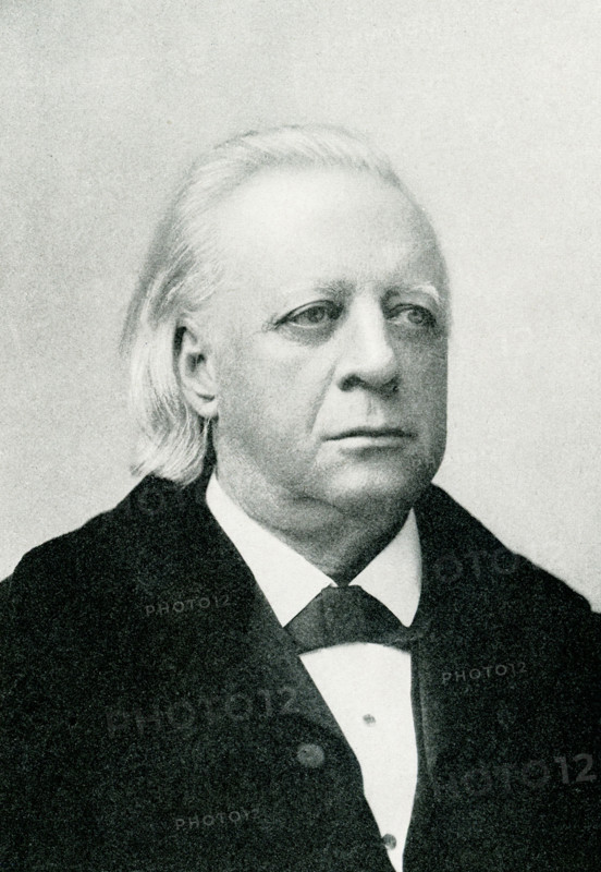 The 1903 caption reads: ""Henry Ward Beecher [died 1887]. Harriet Beecher Stowe's favorite brother."" Henry Ward Beecher was an American Congregationalist clergyman, social reformer, and speaker, known for his support of the abolition of slavery, his emphasis on God's love, and his 1875 adultery trial. His rhetorical focus on Christ's love has influenced mainstream Christianity to this day. American writer and abolitionist Harriet Beecher Stowe wrote the novel ""Uncle Tom's Cabin"" (with the subtitle of ""Life among the Lowly""). The novel was first published in 1852 and is credited as laying the groundwork for the Civil War. The tales in the novel revolve around Uncle Tom, a long-suffering black slave.