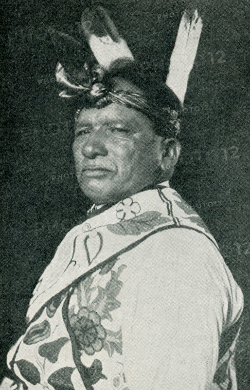 Famous Indian Chief: Wawiekumig or The Round Earth, Algonquin-Chippewa tribe.