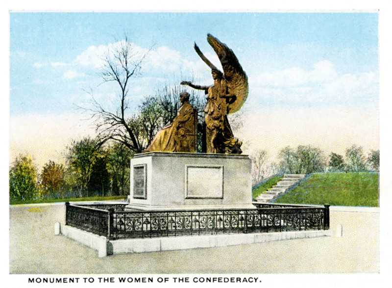Columbia South Carolina 1918.  Hotel Jerome. Monument to Women of the Confederacy  Irwin Park at Columbia Water Works.
