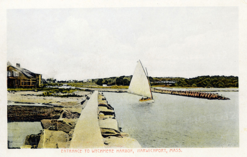 Entrance to Wychmere Harbor, Harwichport, Massachusetts.