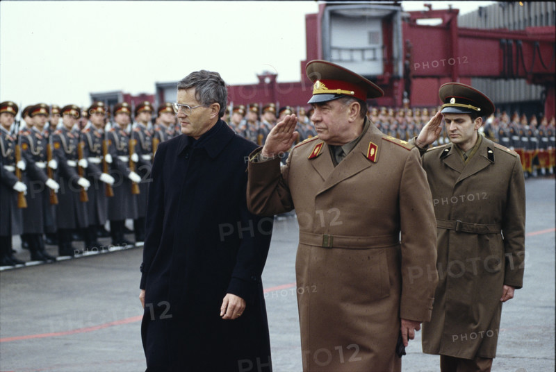 Federal councillor Villiger on state visit in Moscow, 1989.