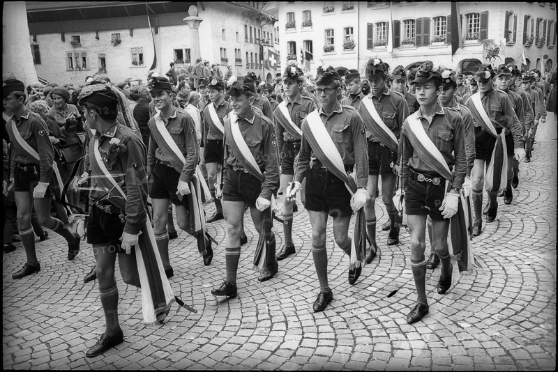 Procession at the Gessler shooting competition in Thun, 1968.