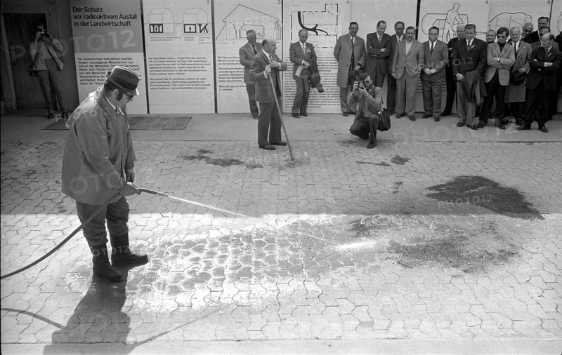 Civil defence demonstration, 1973.