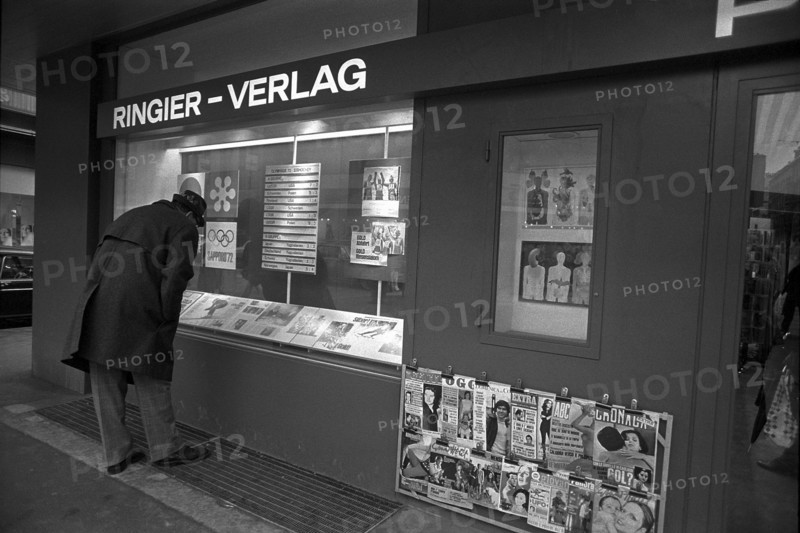 Shop window Ringier publisher: Olympic Games Sapporo, Presse Center, 1972.
