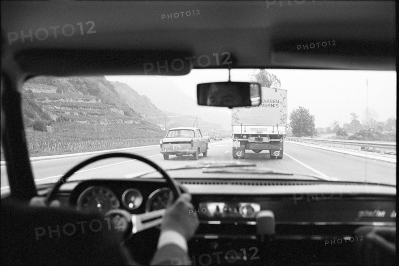 Police patrol in the canton of Valais, 1971.
