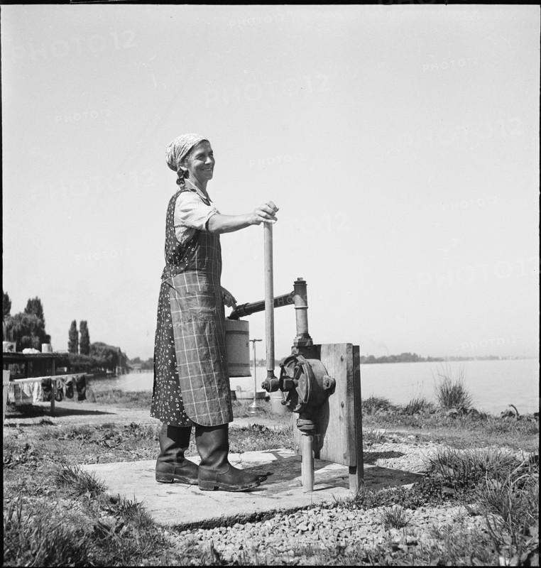 Washing at Lake Constance, 1944.