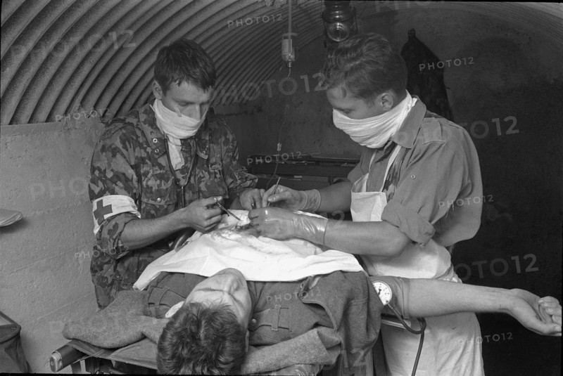 Emergency treatment of wounded, Payerne 1967