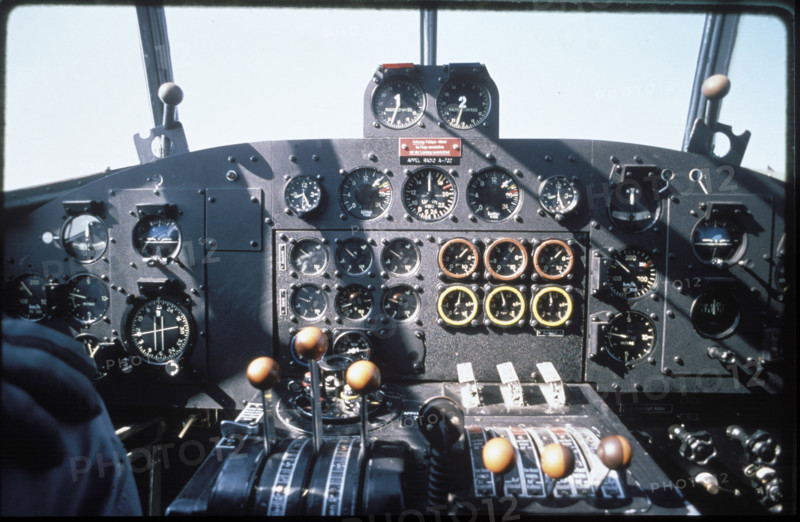 Dashboard, military aircraft Junkers JU-52.