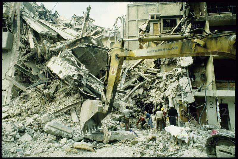 Earthquake Mexico City 1985.