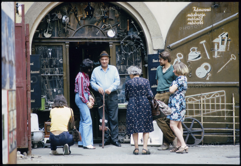 Prag: junk dealer, 1974.
