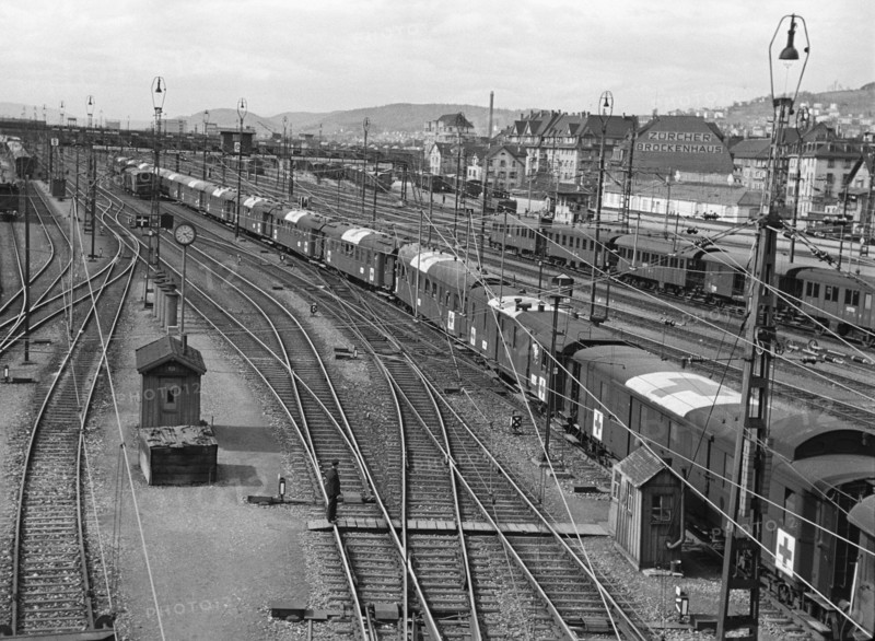 Railway traffic in Switzerland.