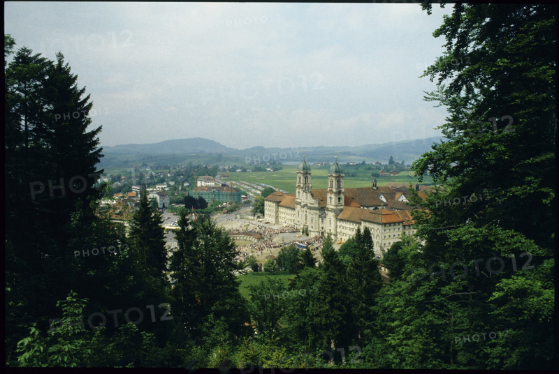 Monastery of Einsiedeln on the occasion of the pope's visit 1984.