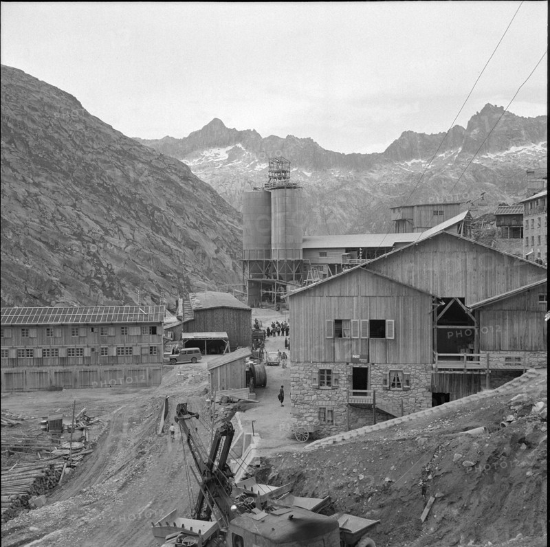 Working center of Oberaar building site 1953.