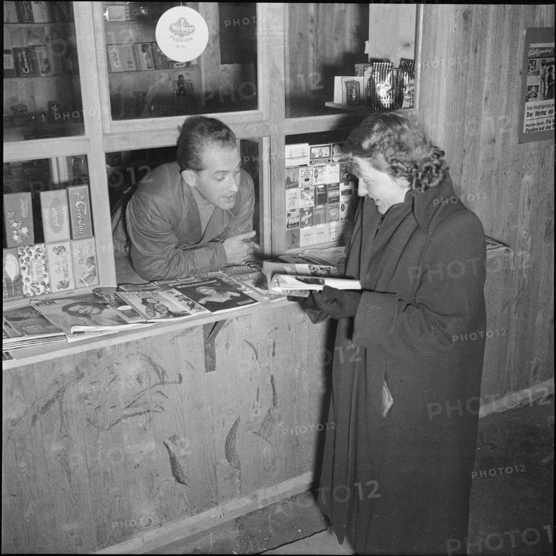 Building site kiosk Rheinau 1953.