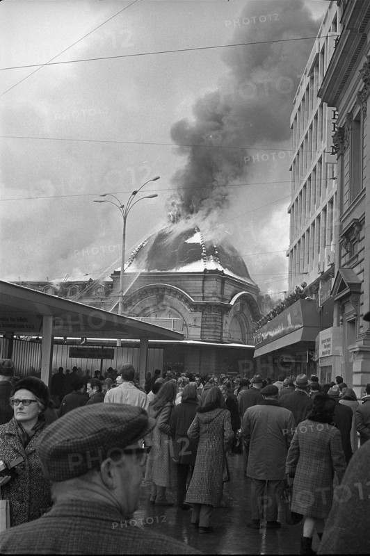 Fire at Lucerne main station 1971.