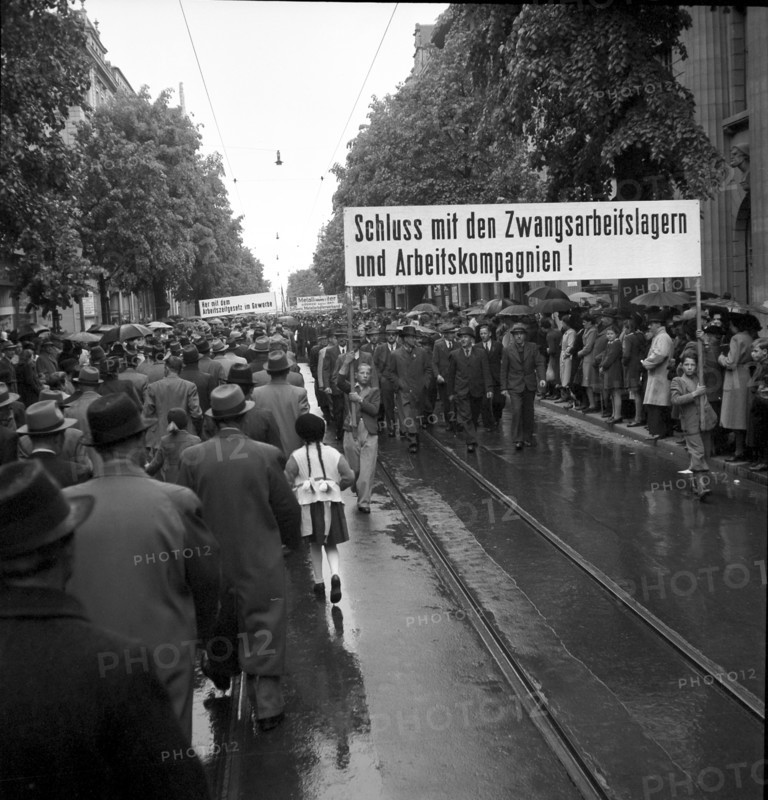 May Day rallies, Zurich 1945.