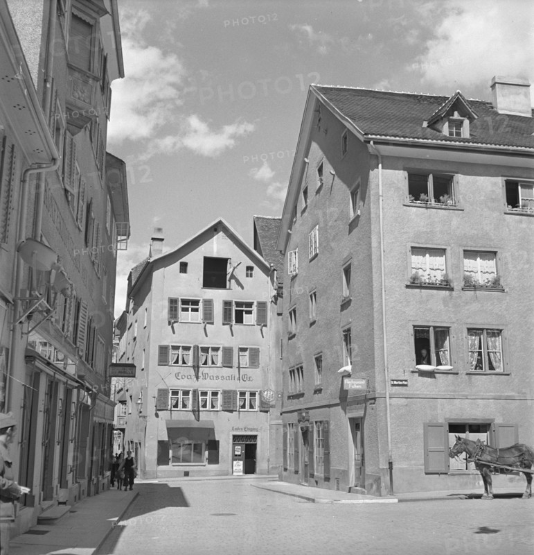 Chur: Martinsplatz and Reichsgasse; 1940.