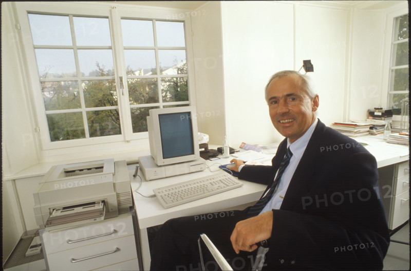 Walter Bosch at office, 1993.