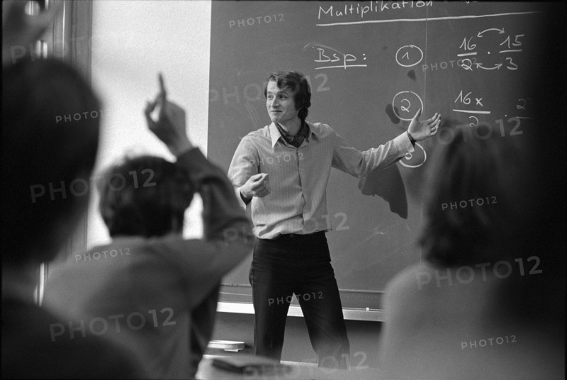 Teacher in Class, 1971.