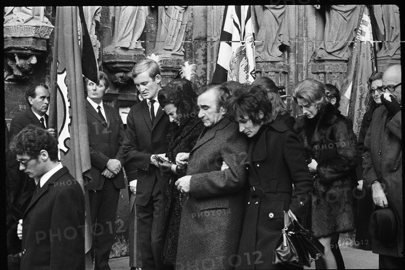 Jo Siffert's funeral, Fribourg 1971.