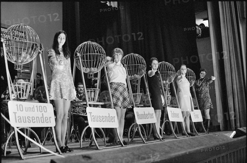 The draw for the national lottery 1969.