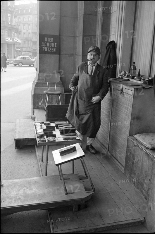 Shoe Cleaner, Zurich 1966.