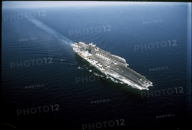 US-Aircraft Carrier John F. Kennedy in the Mediterranean.