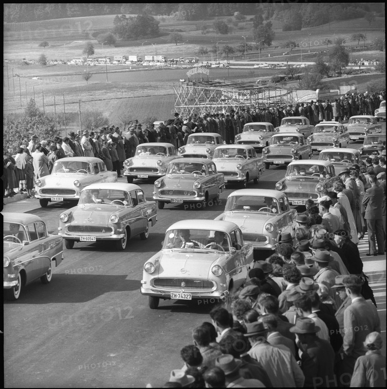 Inauguration of the Weinland bridge; 1958.