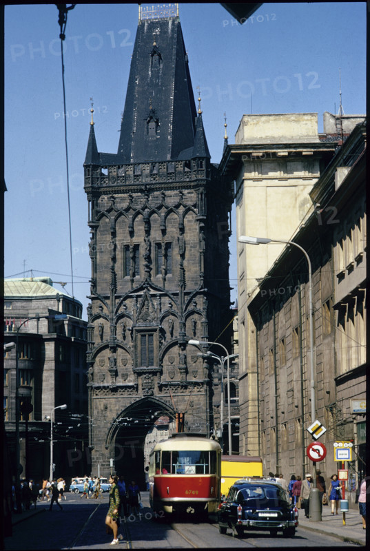 Prague: powder tower, 1974.
