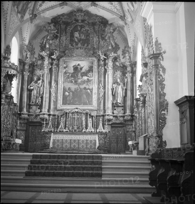 Altar in Muri monastery church 1953.