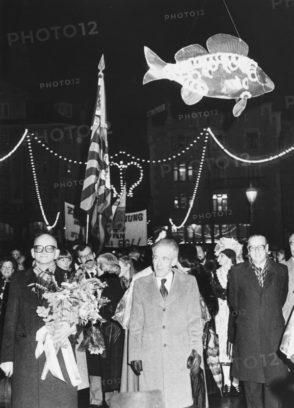 Alphons Egli, reception in Luzern, 1982.