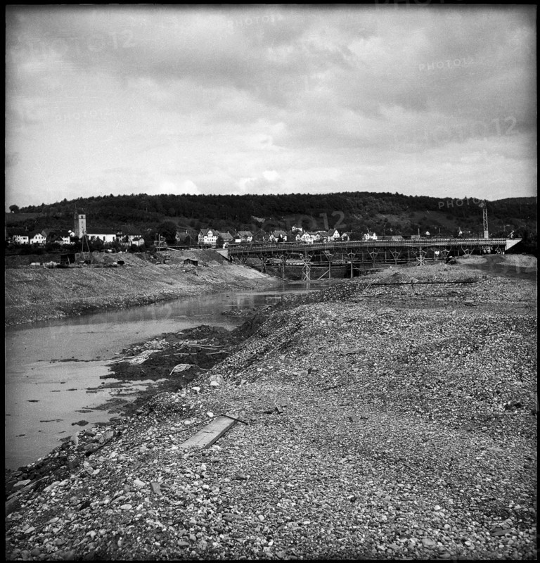 Wildegg-Brugg power station, building site around 1951.