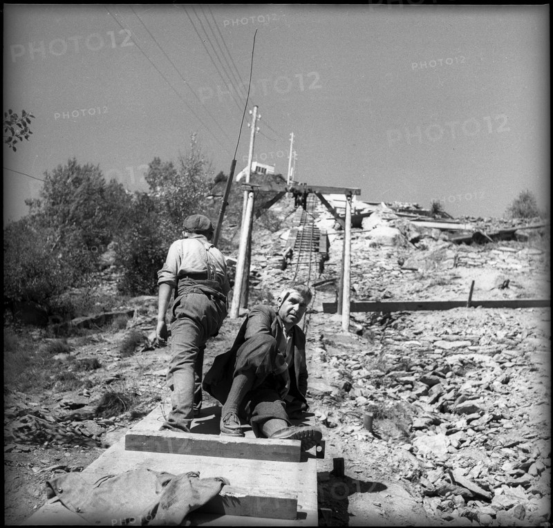Building site Aletsch power station 1949.