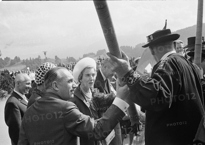Queen Ingrid of Denmark on Burgenstock, 1965.